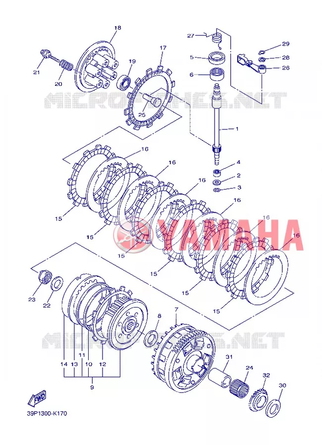 STARTER CLUTCH Yamaha MOTO 800 2013 FZ8  FZ8-N