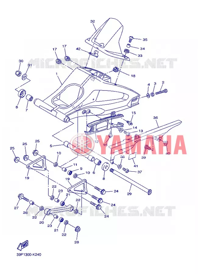 SWINGARM Yamaha MOTO 800 2013 FZ8  FZ8-N