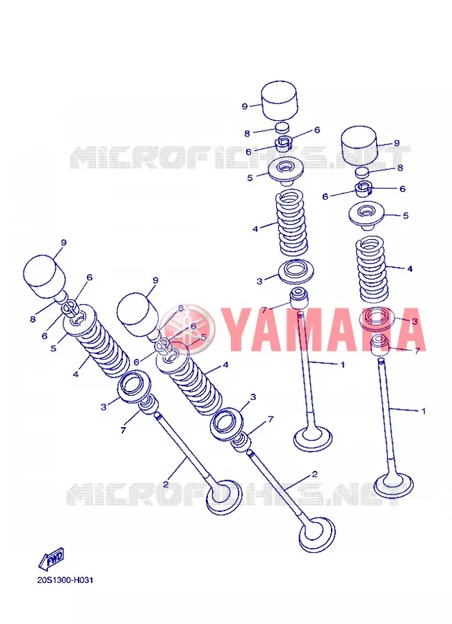 VALVE Yamaha MOTO 800 2013 FZ8  FZ8-N