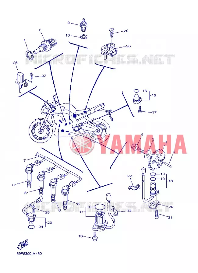 ELECTRICAL 1 Yamaha MOTO 800 2013 FZ8 ABS  FZ8-NA