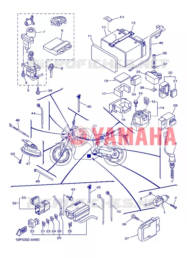 ELECTRICAL 2 Yamaha MOTO 800 2013 FZ8 ABS  FZ8-NA