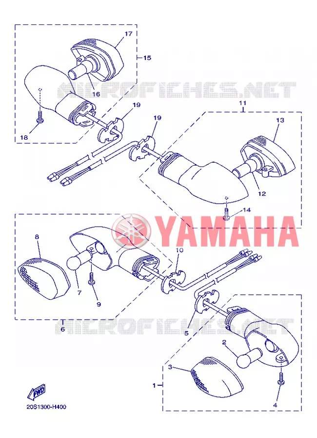 INDICATOR Yamaha MOTO 800 2013 FZ8 ABS  FZ8-NA