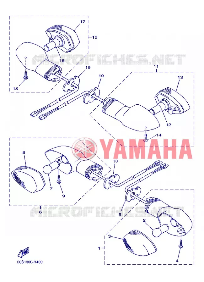 INDICATOR Yamaha MOTO 800 2013 FZ8 ABS  FZ8-NA