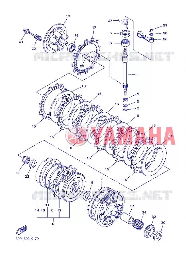 STARTER CLUTCH Yamaha MOTO 800 2013 FZ8 ABS  FZ8-NA