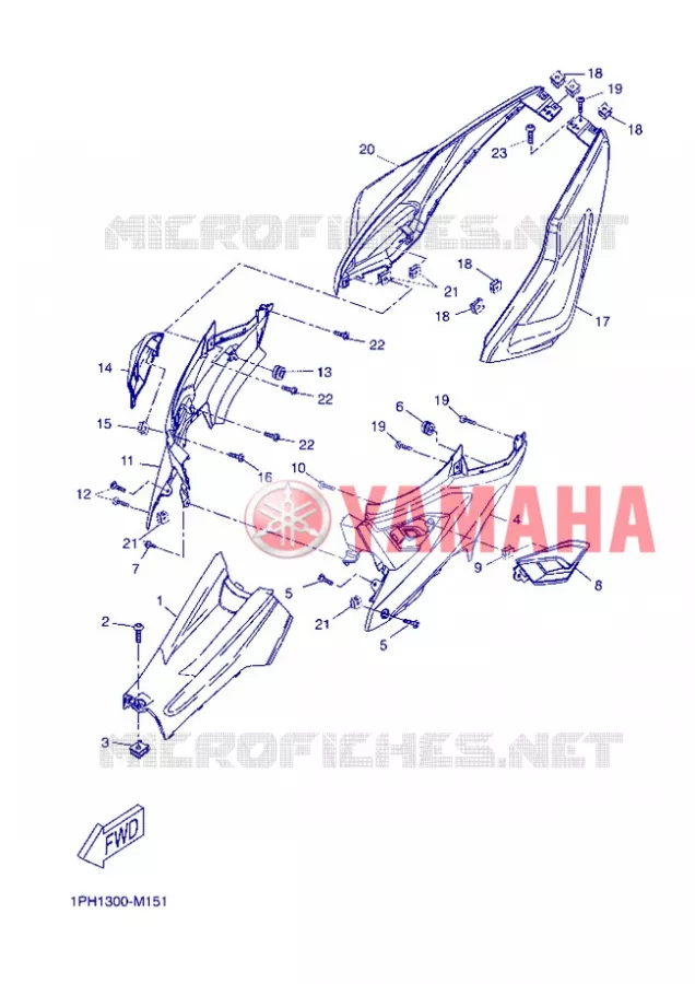 SIDE COVER Yamaha SCOOTER 50 2013 NITRO  NS50