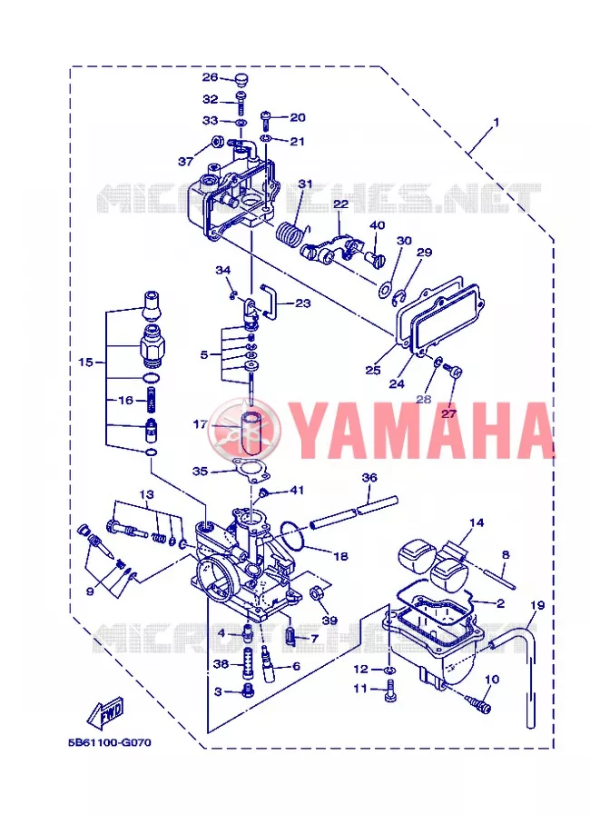 CARBURETOR Yamaha MOTO 110 2013 TTRE  TT-R110E