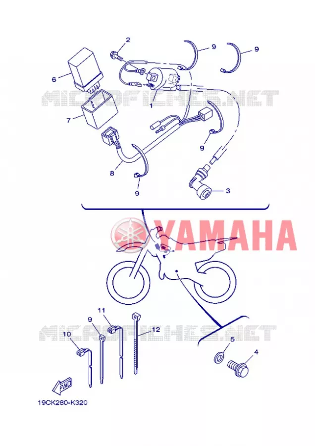ELECTRICAL 1 Yamaha MOTO 125 2013 TTR BIG WHEELS  TT-R125LW