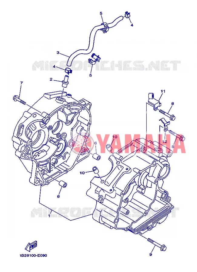 CRANKCASE Yamaha MOTO 125 2013 TTR BIG WHEELS  TT-R125LWE