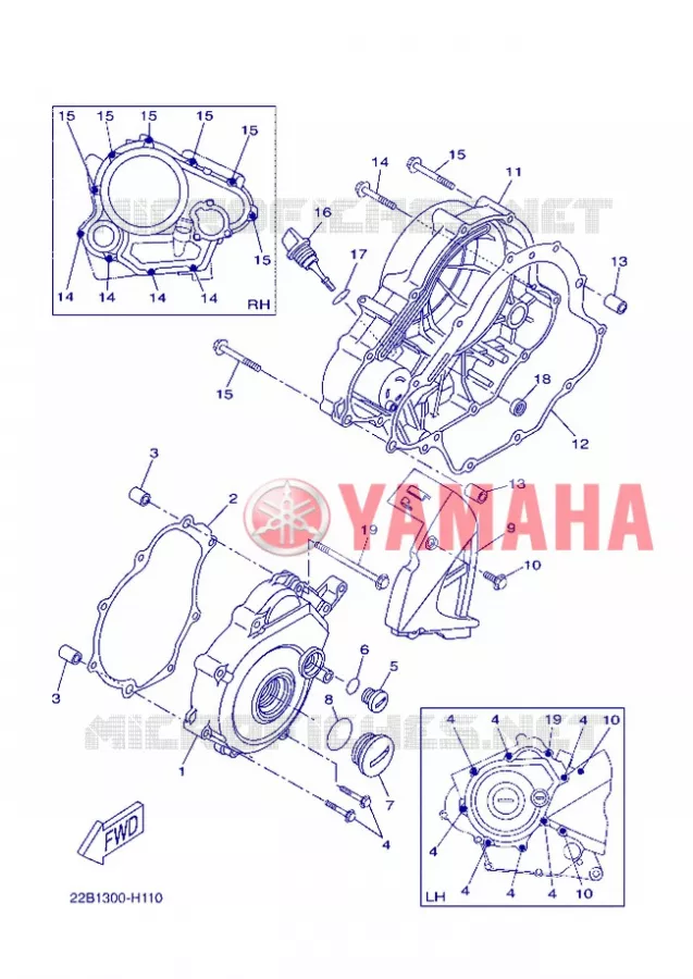 COVER - ENGINE 1 Yamaha MOTO 125 2013 WR-R  WR125R