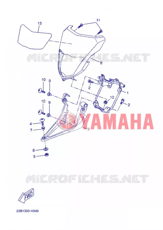 COVER 1 Yamaha MOTO 125 2013 WR-R  WR125R