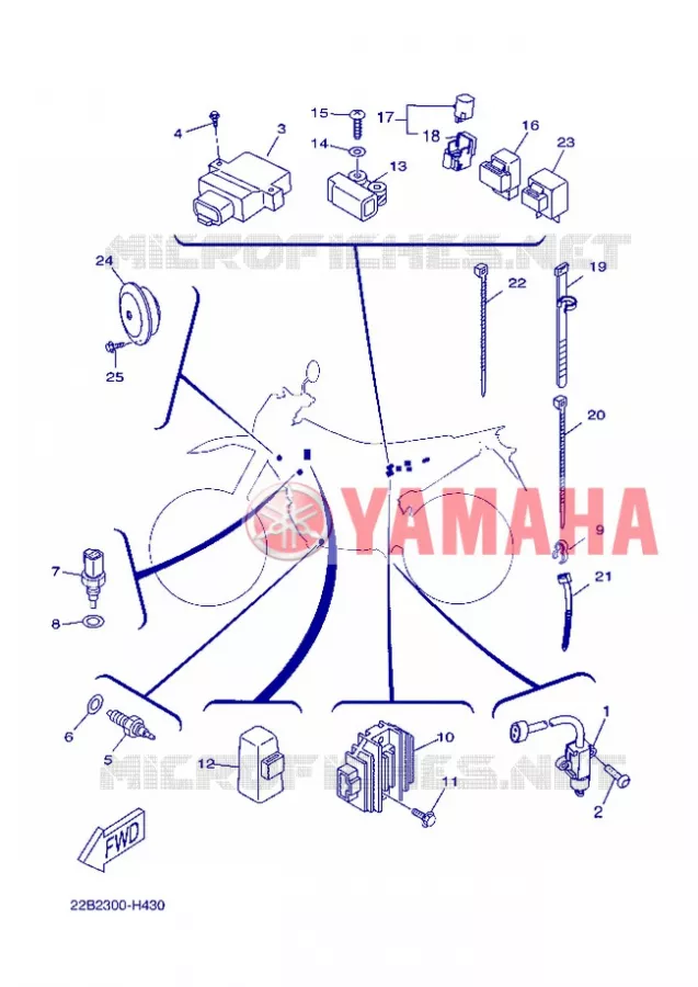 ELECTRICAL 2 Yamaha MOTO 125 2013 WR-R  WR125R