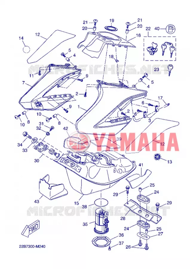 FUEL TANK Yamaha MOTO 125 2013 WR-R  WR125R