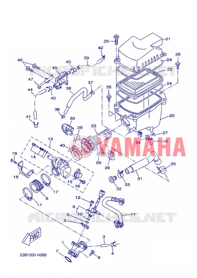 INTAKE Yamaha MOTO 125 2013 WR-R  WR125R