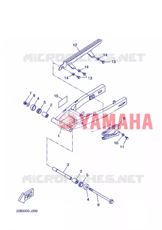 SWINGARM Yamaha MOTO 125 2013 WR-X  WR125X