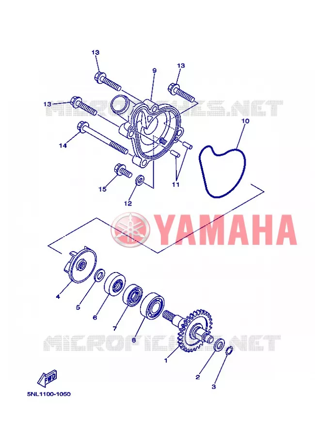 WATERPUMP / HOSES Yamaha MOTO 250 2013 WRF  WR250F