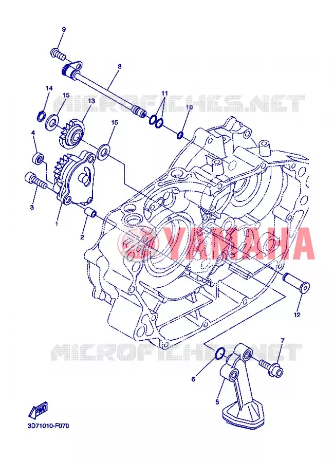 OIL PUMP Yamaha MOTO 250 2013 WR-R  WR250R