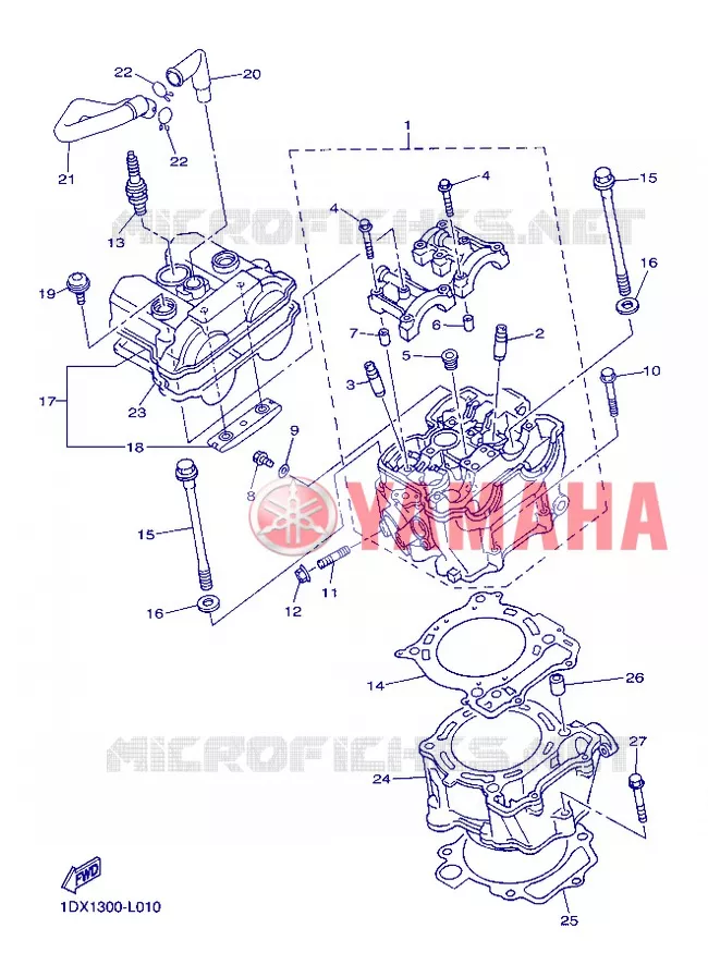 CYLINDER Yamaha MOTO 450 2013 WRF  WR450F