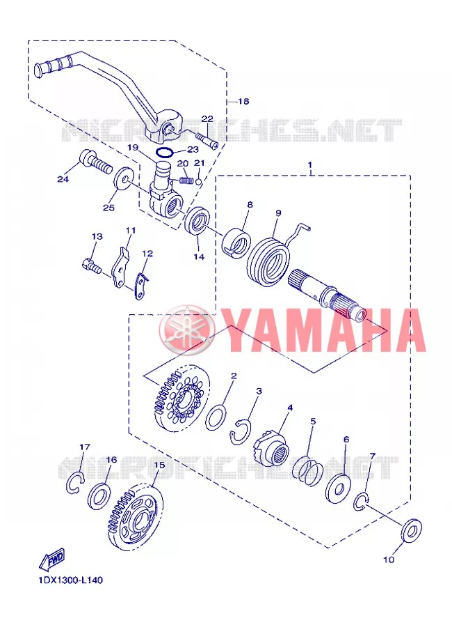 STARTER MOTOR Yamaha MOTO 450 2013 WRF  WR450F