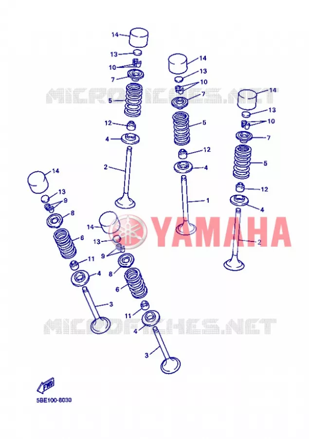VALVE Yamaha MOTO 450 2013 WRF  WR450F