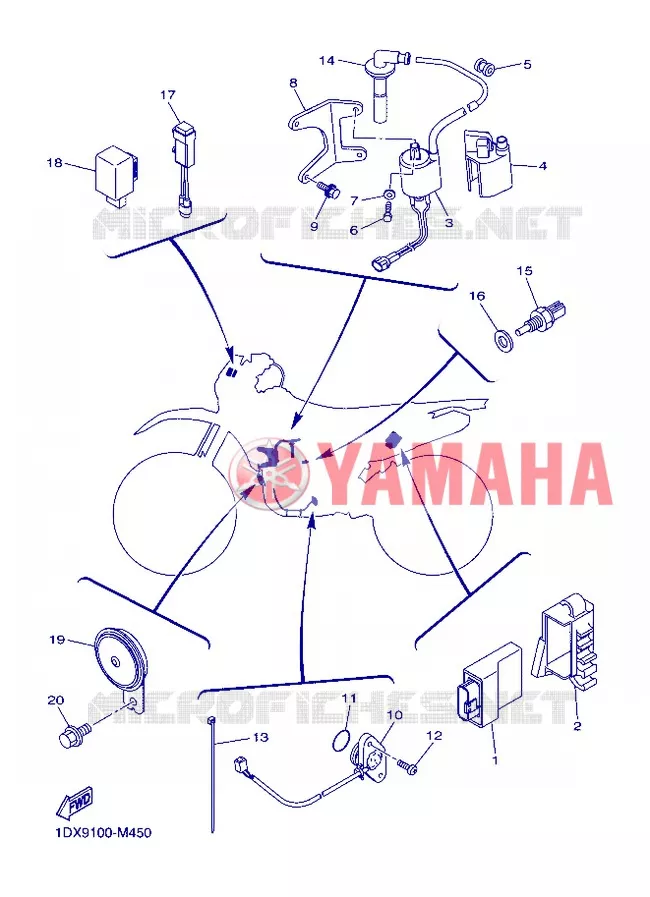 ELECTRICAL 1 Yamaha MOTO 450 2013 WRF  WR450F