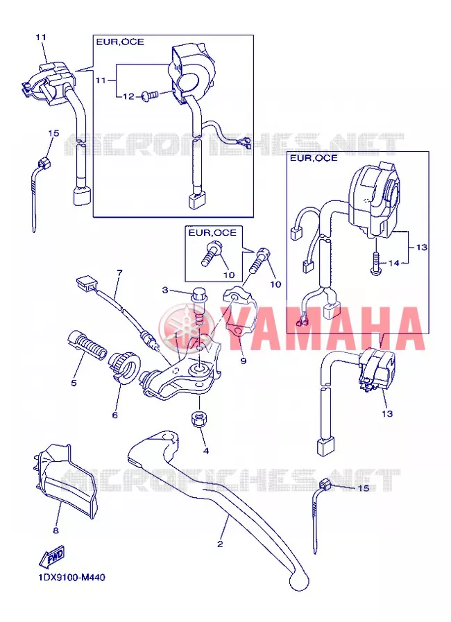 SWITCH / LEVER Yamaha MOTO 450 2013 WRF  WR450F
