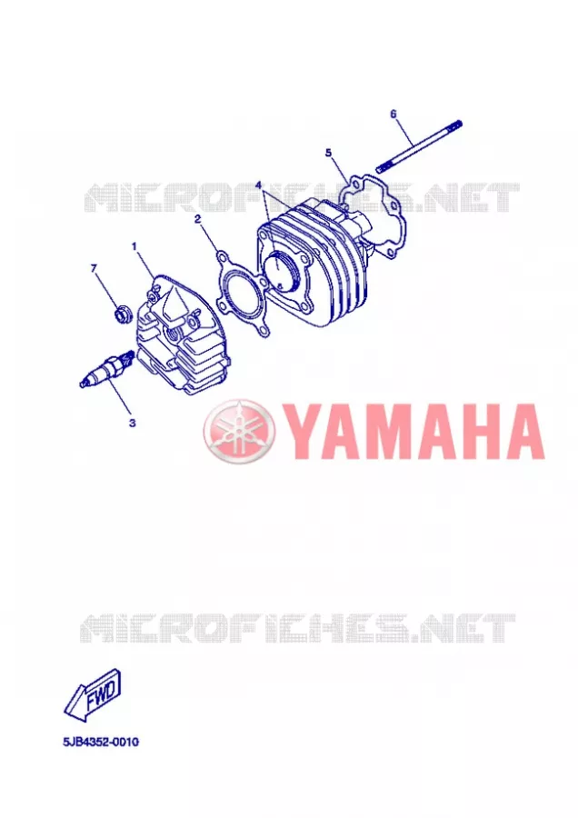 CYLINDER Yamaha SCOOTER 50 2013 NEOS  YN50