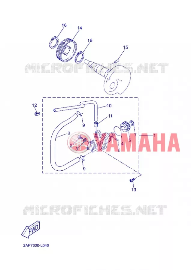 OIL PUMP Yamaha SCOOTER 50 2013 NEOS  YN50