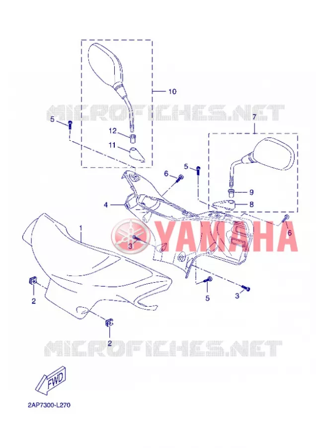 COVER 1 Yamaha SCOOTER 50 2013 NEOS  YN50