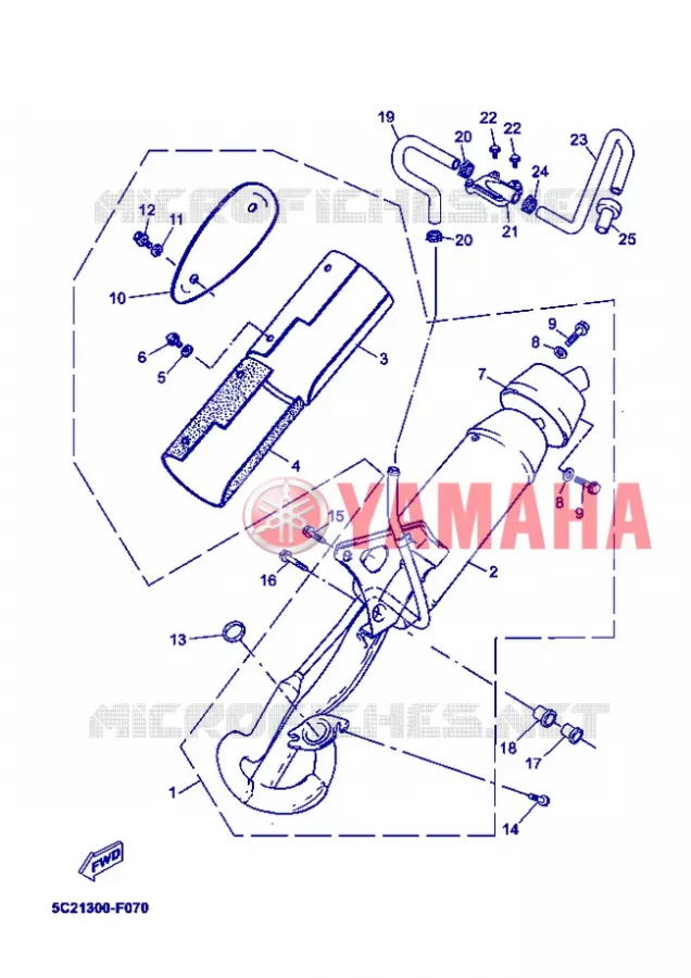 EXHAUST Yamaha SCOOTER 50 2013 NEOS  YN50