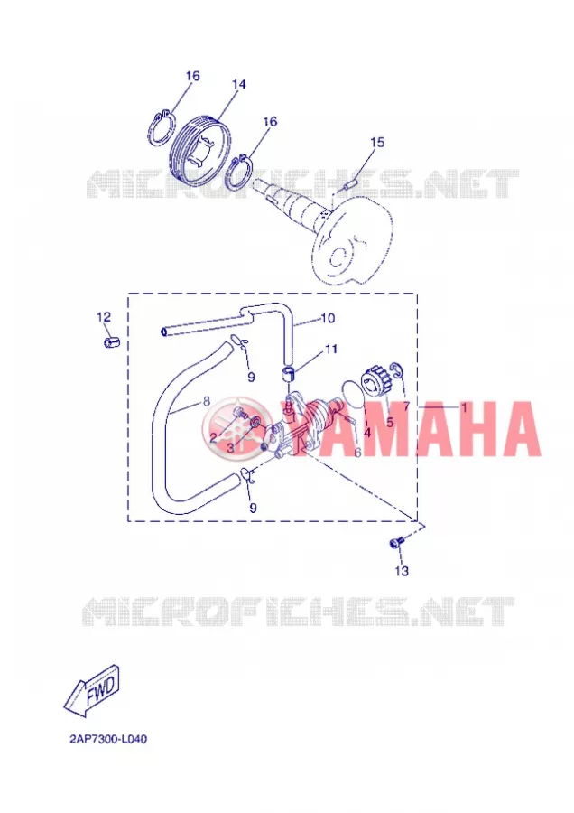 OIL PUMP Yamaha SCOOTER 50 2013 NEOS  YN50