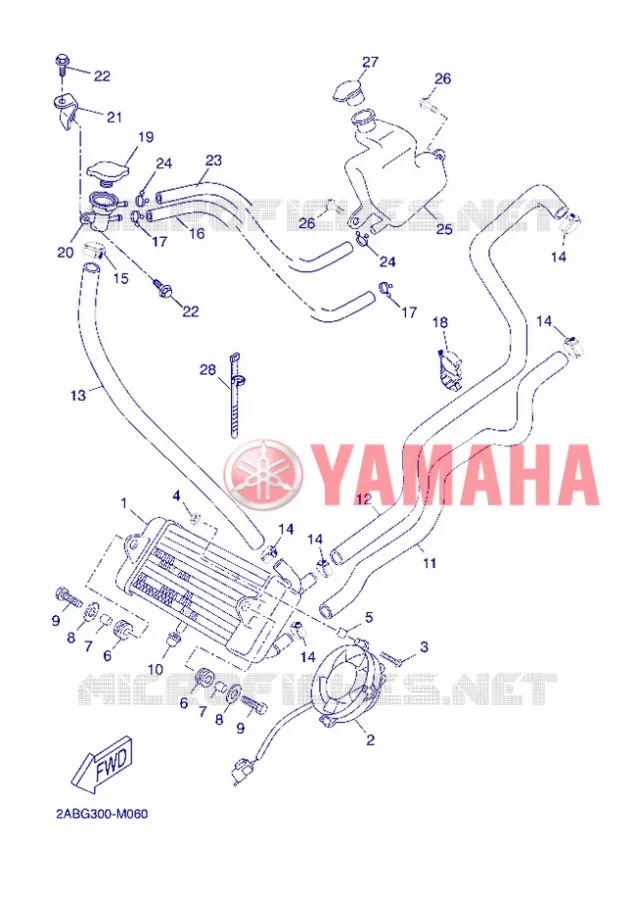 RADIATOR / HOSES Yamaha SCOOTER 125 2013 XMAX  YP125R