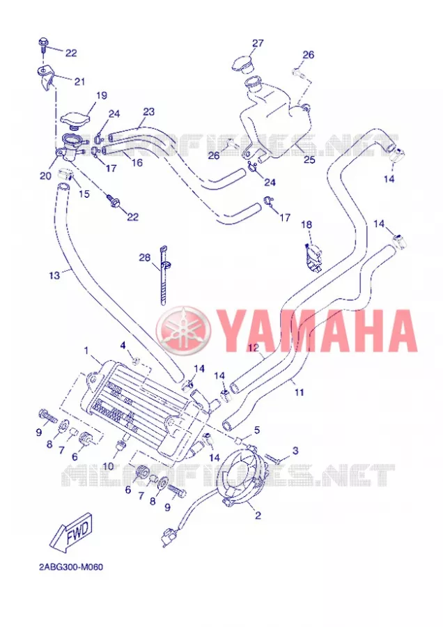 RADIATOR / HOSES Yamaha SCOOTER 125 2013 XMAX ABS  YP125RA