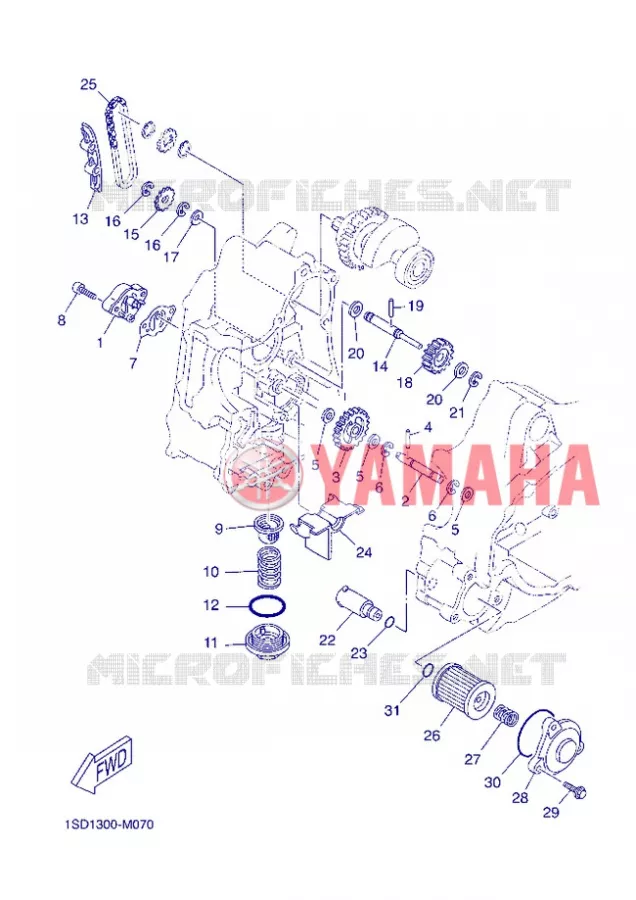 OIL PUMP Yamaha SCOOTER 400 2013 XMAX  YP400R