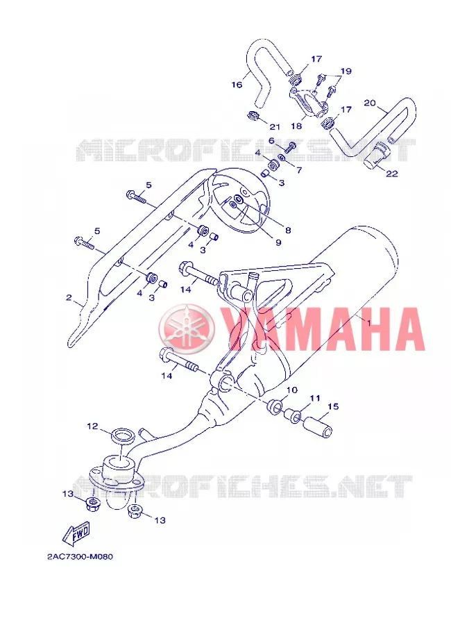 EXHAUST Yamaha SCOOTER 50 2013 NEOS 4T UBS  YN50FU