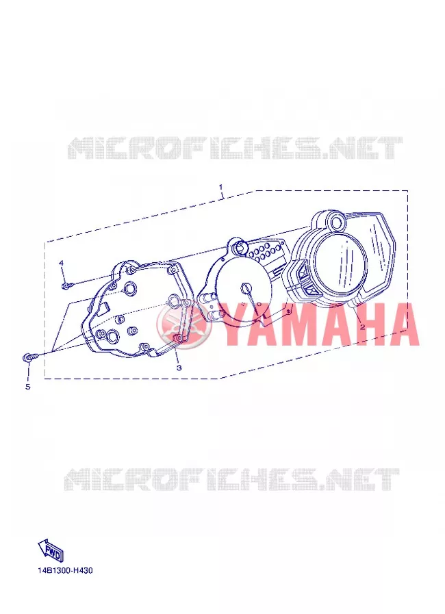 SPEEDOMETER Yamaha MOTO 1000 2013 R1  YZF-R1