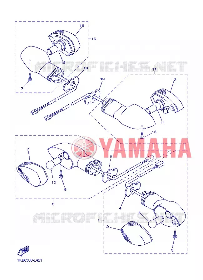 INDICATOR Yamaha MOTO 1000 2013 R1  YZF-R1