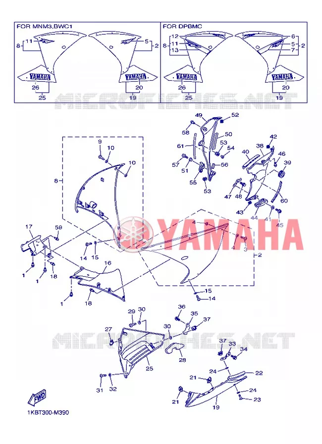 COVER 2 Yamaha MOTO 1000 2013 R1  YZF-R1