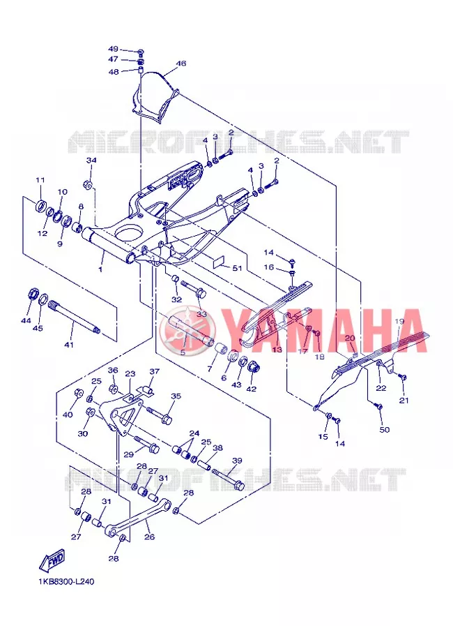 SWINGARM Yamaha MOTO 1000 2013 R1  YZF-R1