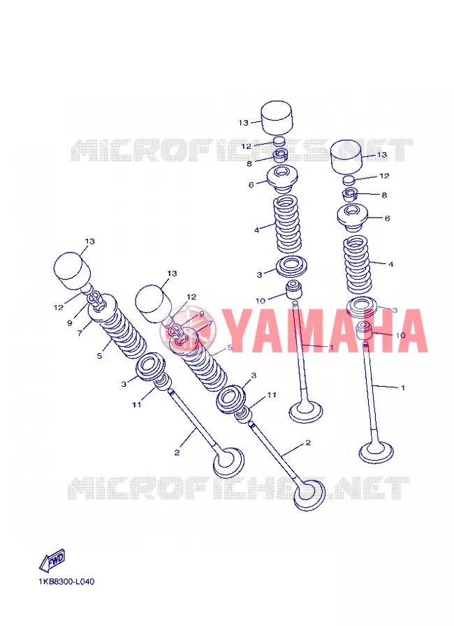 VALVE Yamaha MOTO 1000 2013 R1  YZF-R1