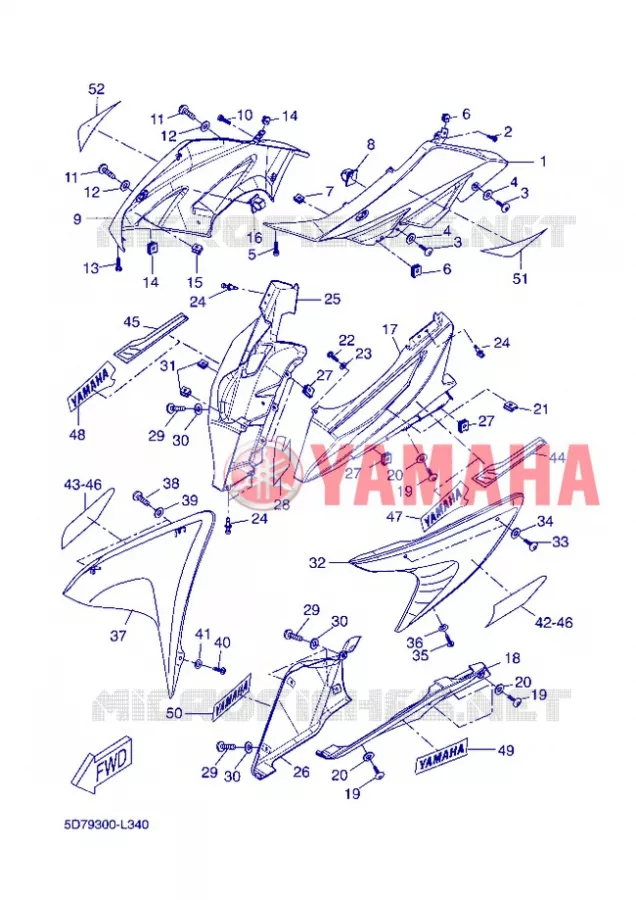 COVER 1 Yamaha MOTO 125 2013 R125  YZF-R125