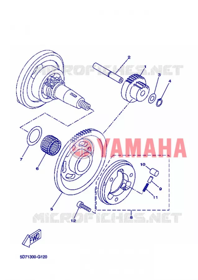 STARTER CLUTCH Yamaha MOTO 125 2013 R125  YZF-R125