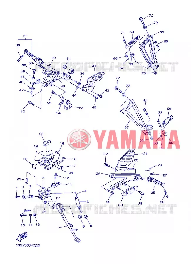 STAND / FOOTREST Yamaha MOTO 600 2013 R6  YZF-R6