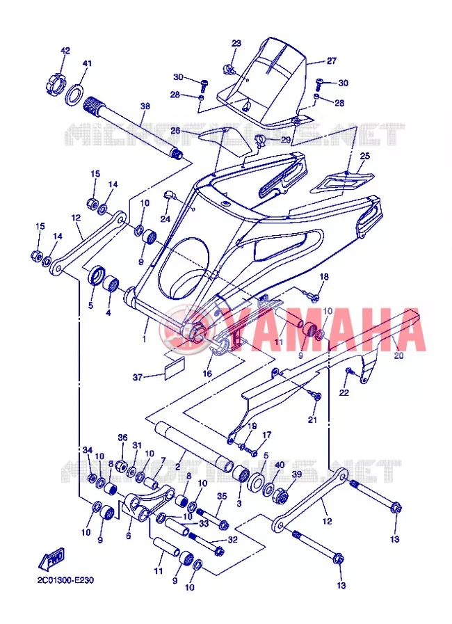 SWINGARM Yamaha MOTO 600 2013 R6  YZF-R6