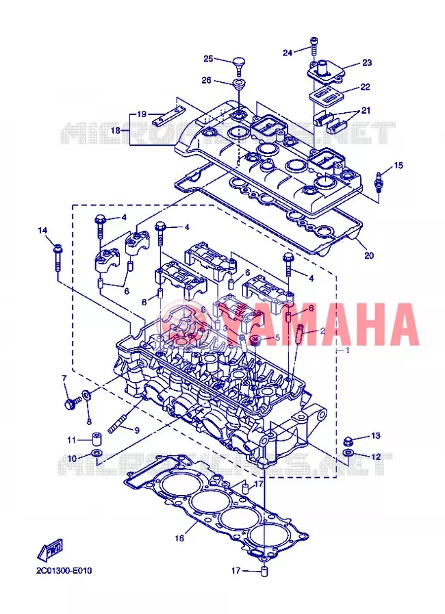 CYLINDER Yamaha MOTO 600 2013 R6  YZF-R6