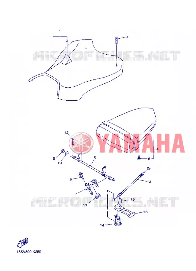 SEAT Yamaha MOTO 600 2013 R6  YZF-R6