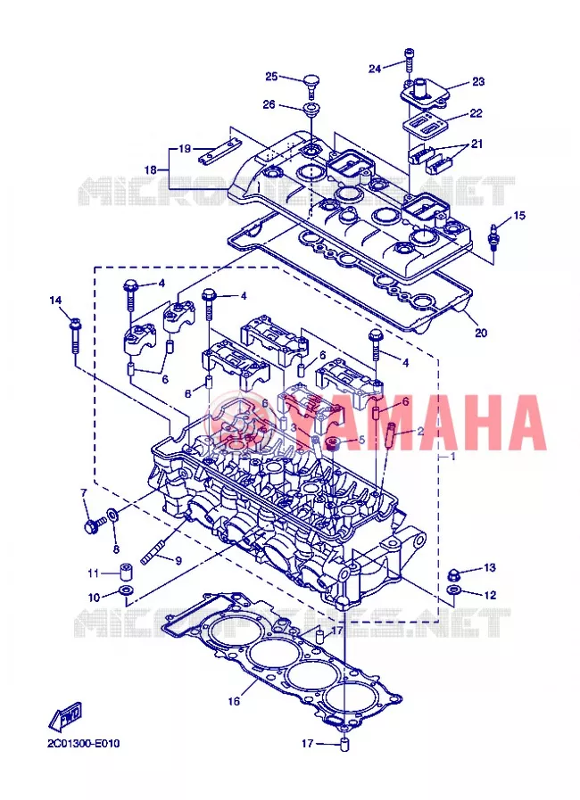 CYLINDER Yamaha MOTO 600 2013 R6  YZF-R6