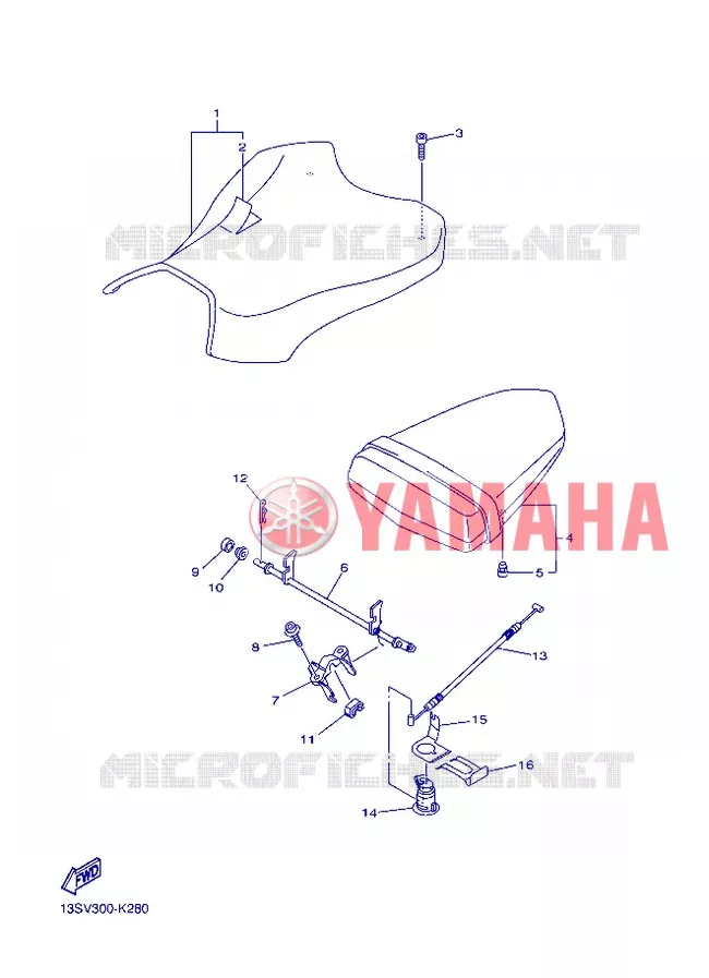 SEAT Yamaha MOTO 600 2013 R6  YZF-R6