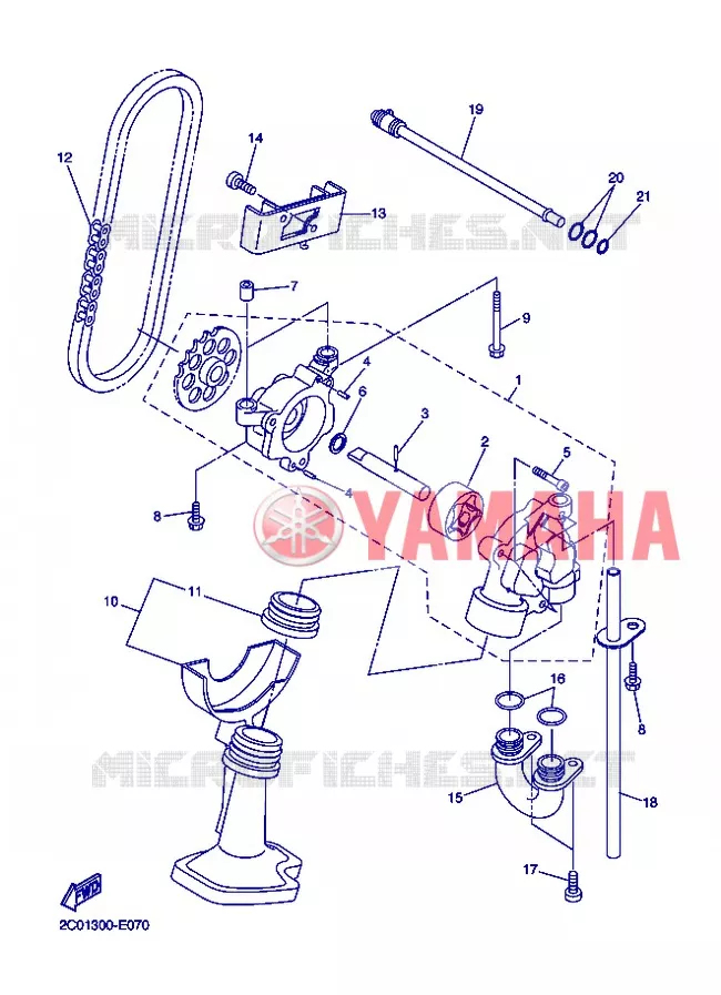 OIL PUMP Yamaha MOTO 600 2013 R6  YZF-R6
