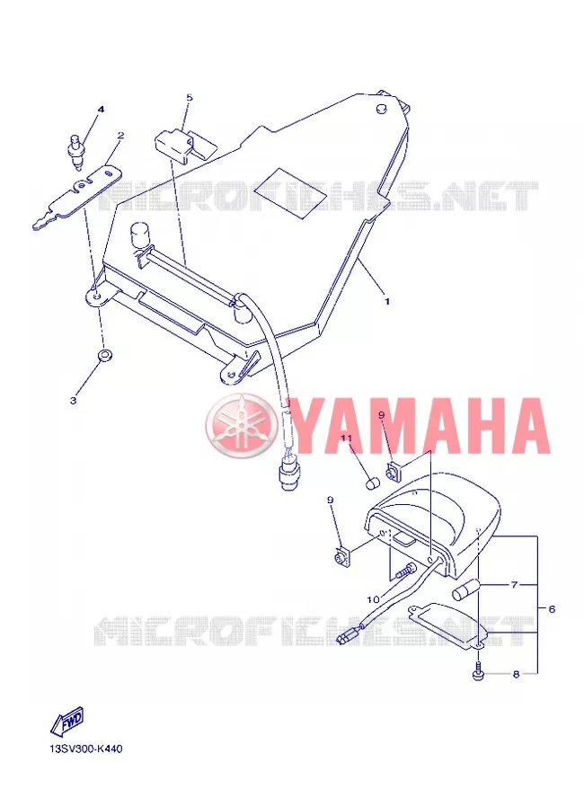 TAIL LIGHT Yamaha MOTO 600 2013 R6  YZF-R6