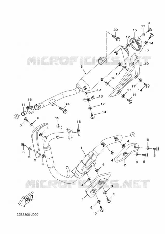 EXHAUST Yamaha MOTO 125 2011 WR-R  WR125R
